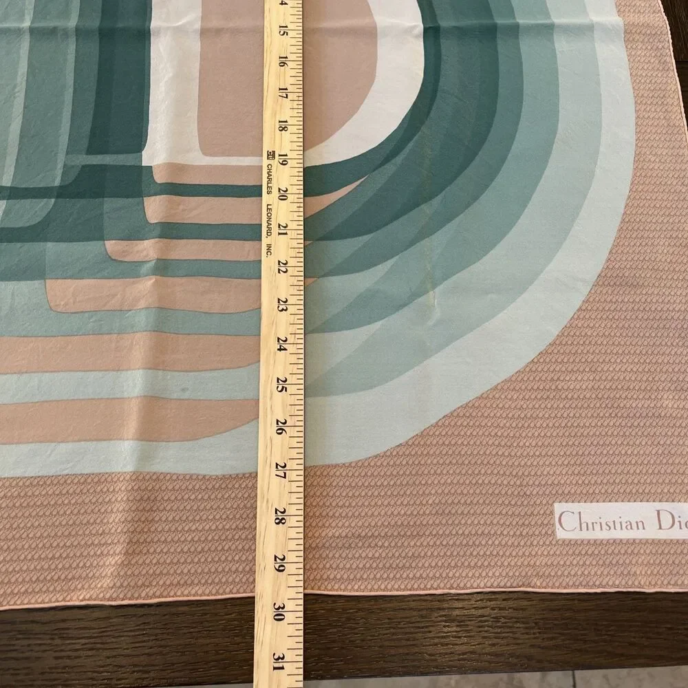 Christian Dior Silk Scarf Logo Square